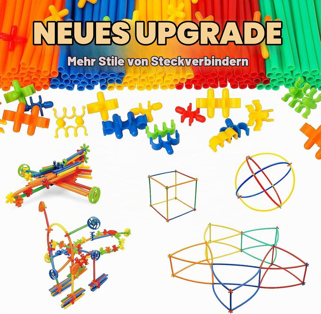 WYSWYG Konstruktionsspielzeug Bausteine 1200 Stück- Kreative Verbindungsbausteine Spielzeug für Jung
