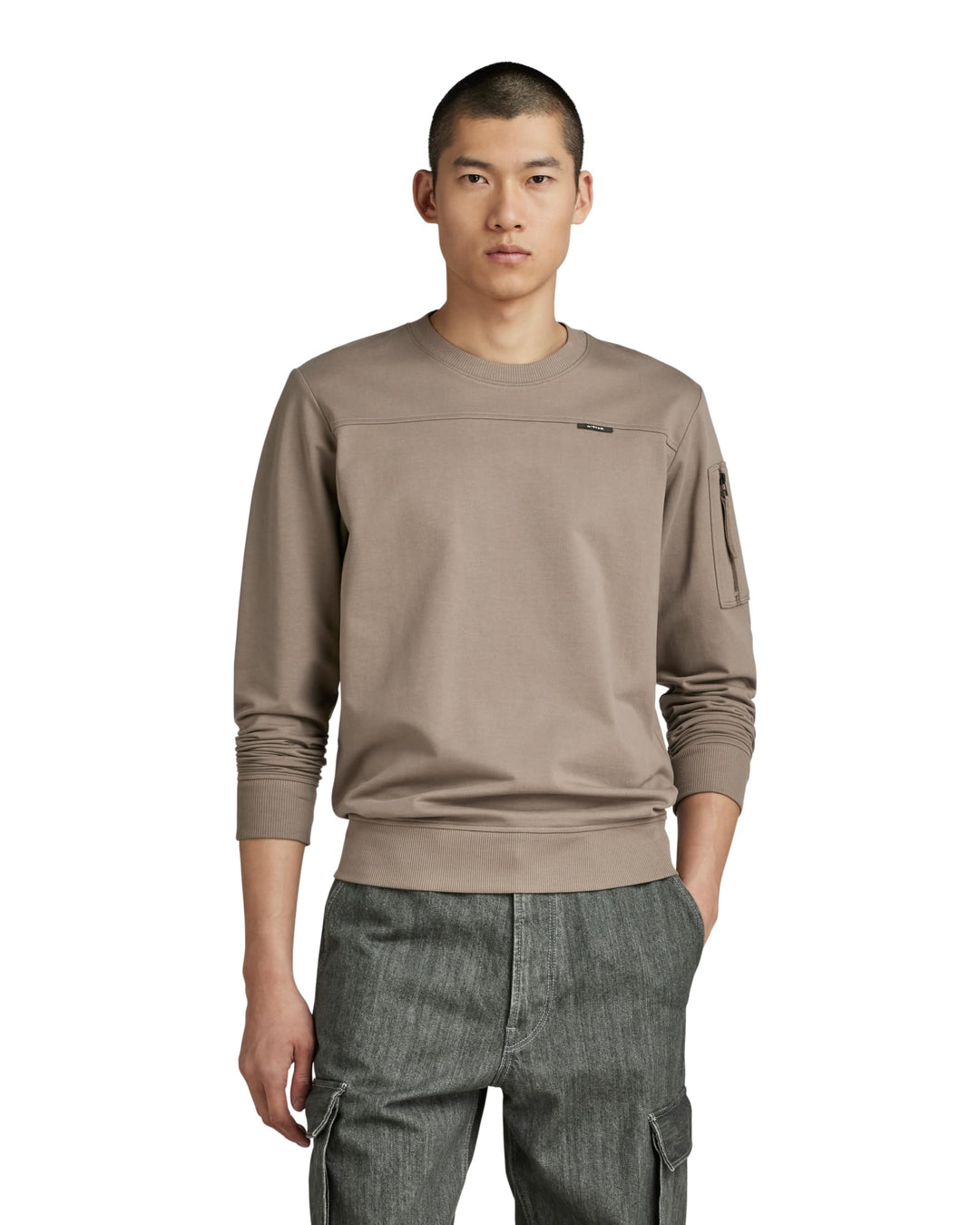 G-Star Herren Sleeve Pocket Tweeter T-Shirts XXL Braun (Turf D23514-d136-273), XXL Braun (Turf D2351
