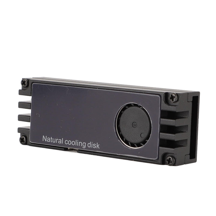 VBESTLIFE NVMe M.2-Lüfter, NVMe M.2-Kühlkörper aus Aluminium mit Temperaturanzeige, SSD-Lüfter, Leis
