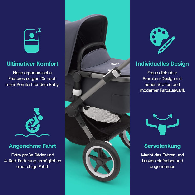 Bugaboo Fox 3, unser komfortabelster 2-in-1-Kinderwagen inklusive Liegewanne mit Lüftungsfenstern: f
