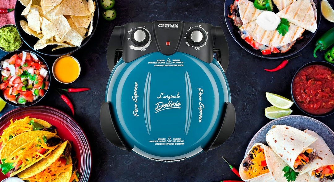 G3 Ferrari G10006 Pizza Äussern Vergnügen, Ofen Pizza, 1200 W, 400°C, Felsen Feuerfest (durchmesser