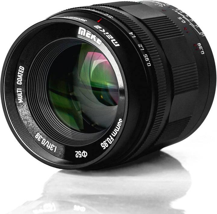 Meike 35 mm f0.95 grosser manueller Fokus Prime Festobjektiv APS-C kompatibel mit Canon EFM Mount sp