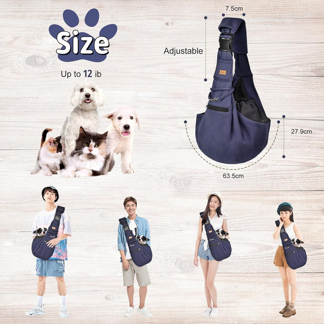 CUBY Tragetücher Sommer Hunde Kleine Hunde Katze Sling Pet Tragetuch Single Schulter Pet Bag für Rei