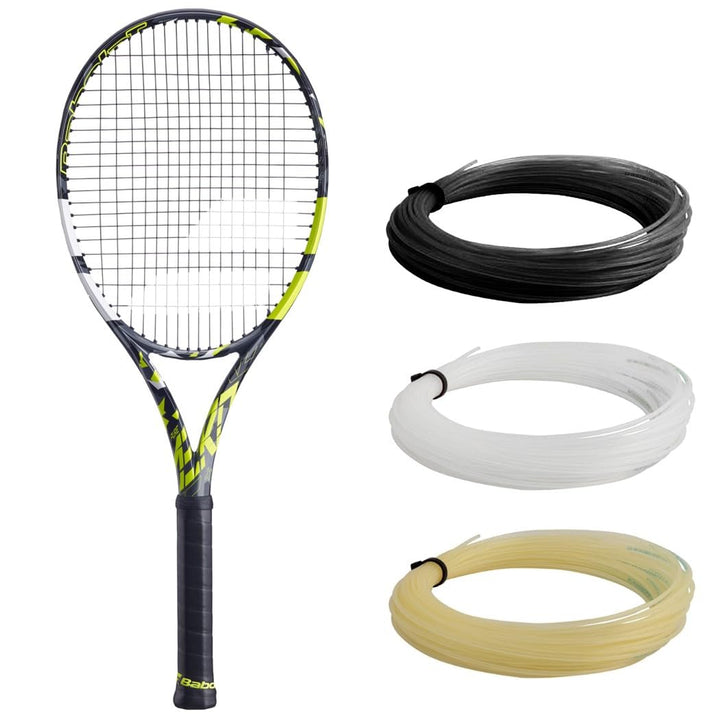 Babolat Pure Aero + Tennis Racquet 4 1/4" Grip Weisse Schnur, 4 1/4" Grip Weisse Schnur