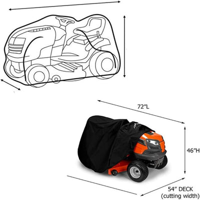Rasenmäher Abdeckung, MoreChioce Oxford-Stoff Rasenmäher Abdeckplane Abdeckhaube Abdeckung Wasserdic