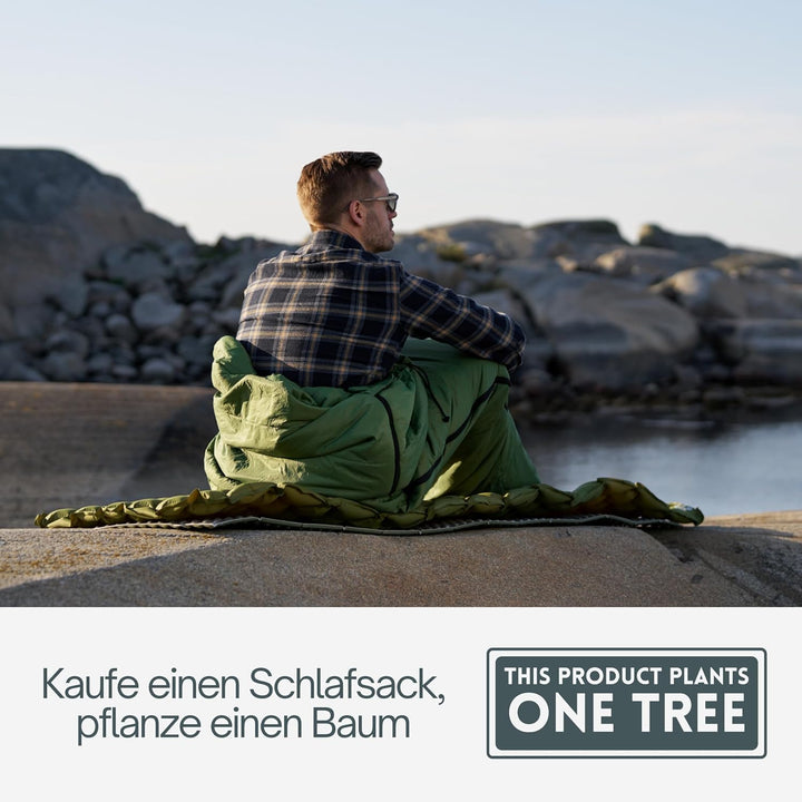 Trinordic 700g Ultraleicht Deckenschlafsack – mit Anti-Klemm-Reissverschluss – Kompakte Schlafsack S