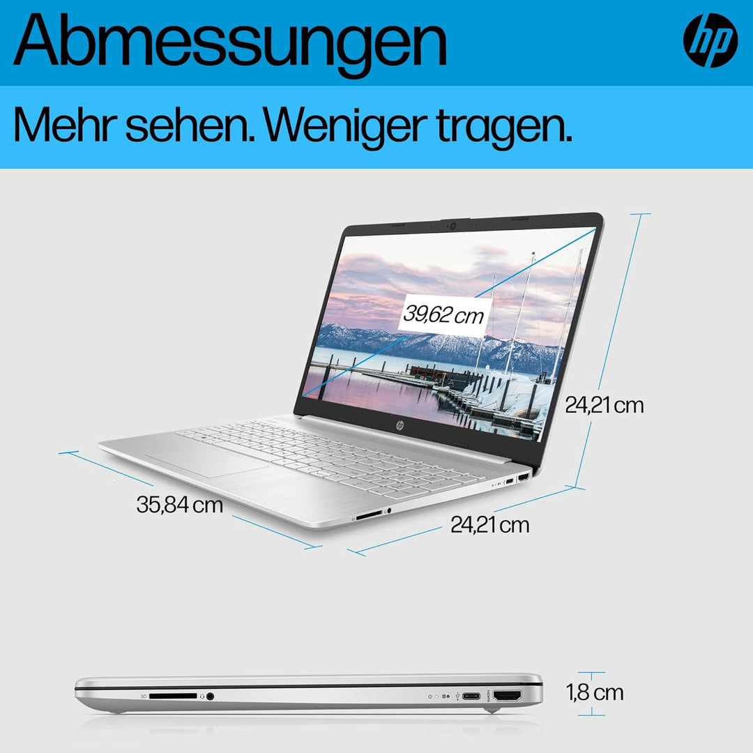 HP Laptop | 15,6" FHD Display | AMD Ryzen 7 5825U | 16 GB DDR4 RAM | 1 TB SSD | AMD Radeon-Grafik |