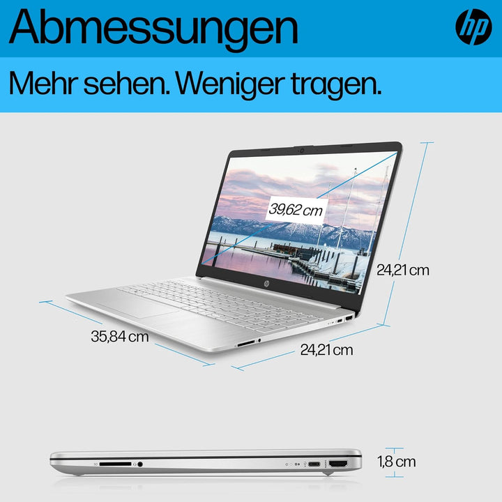 HP Laptop | 15,6" FHD Display | AMD Ryzen 7 5825U | 16 GB DDR4 RAM | 1 TB SSD | AMD Radeon-Grafik |