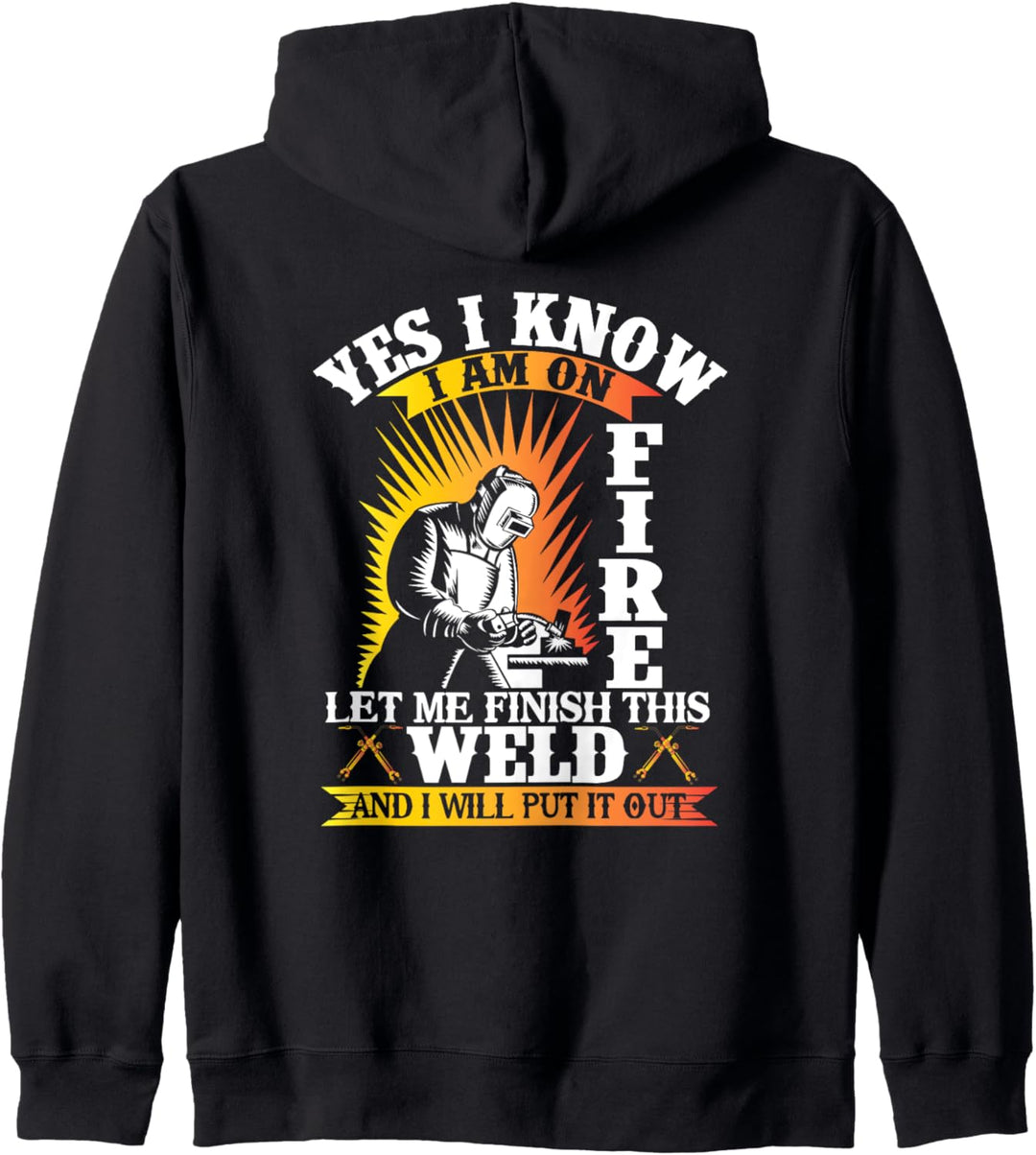 Welder Gifts Funny Welding Image On Back Of Shirt Kapuzenjacke