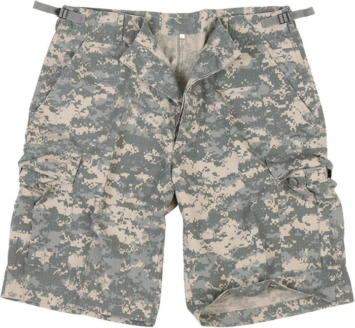 Mil-Tec US Bermuda R/S Prewash Shorts Herren • Leichte Ripstop Bermuda Shorts im Used-Look • Cargosh