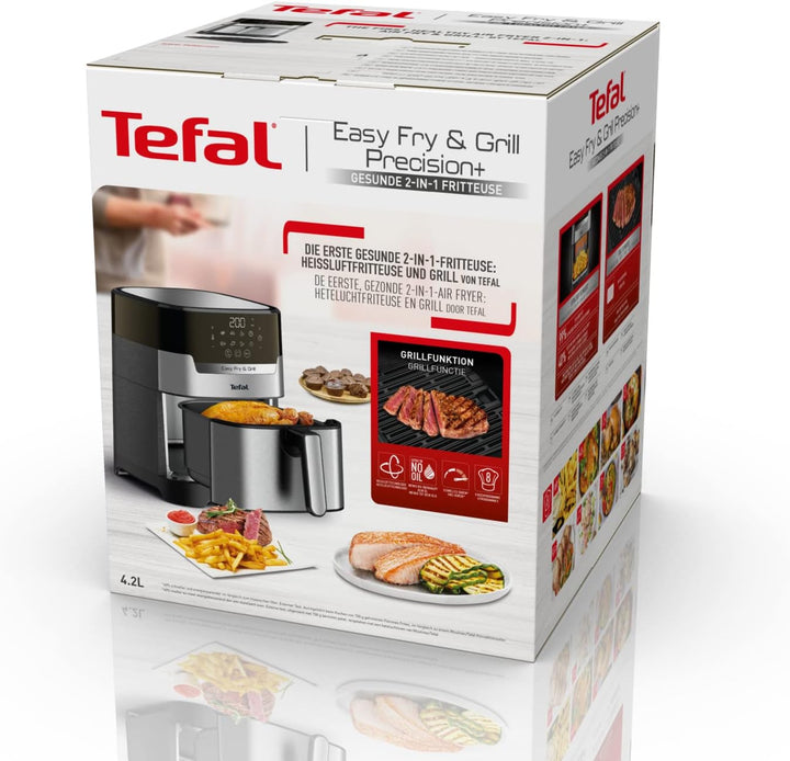 Tefal EY505D Easy Fry & Grill Heissluftfritteuse | 2-in-1 Technologie (Air Fryer und Grill) | Digita