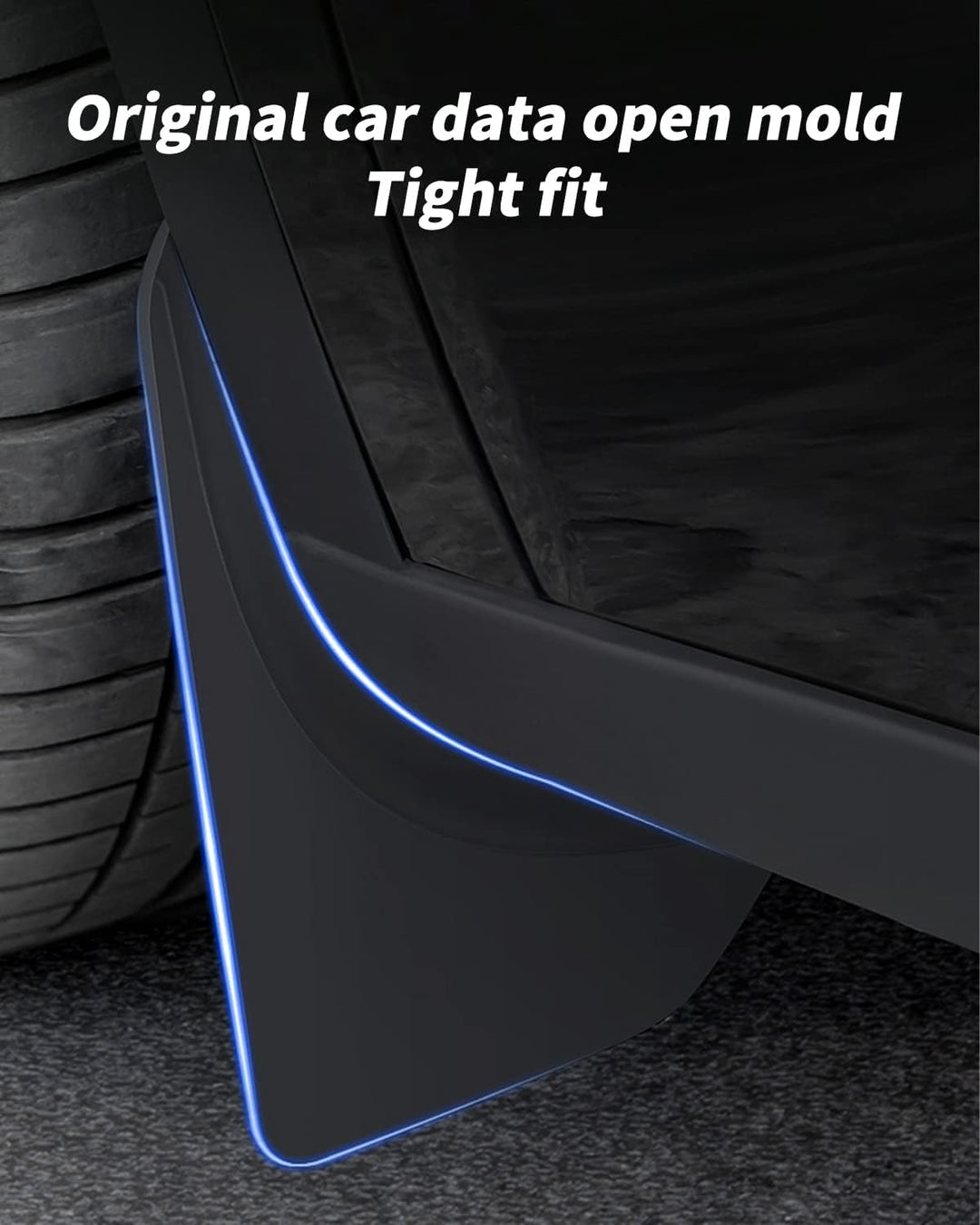 KKTR-CAR Tesla Model Y Spritzschutz, Auto-Spritzschutz, Kotflügel vorne hinten mit Schrauben, kein B