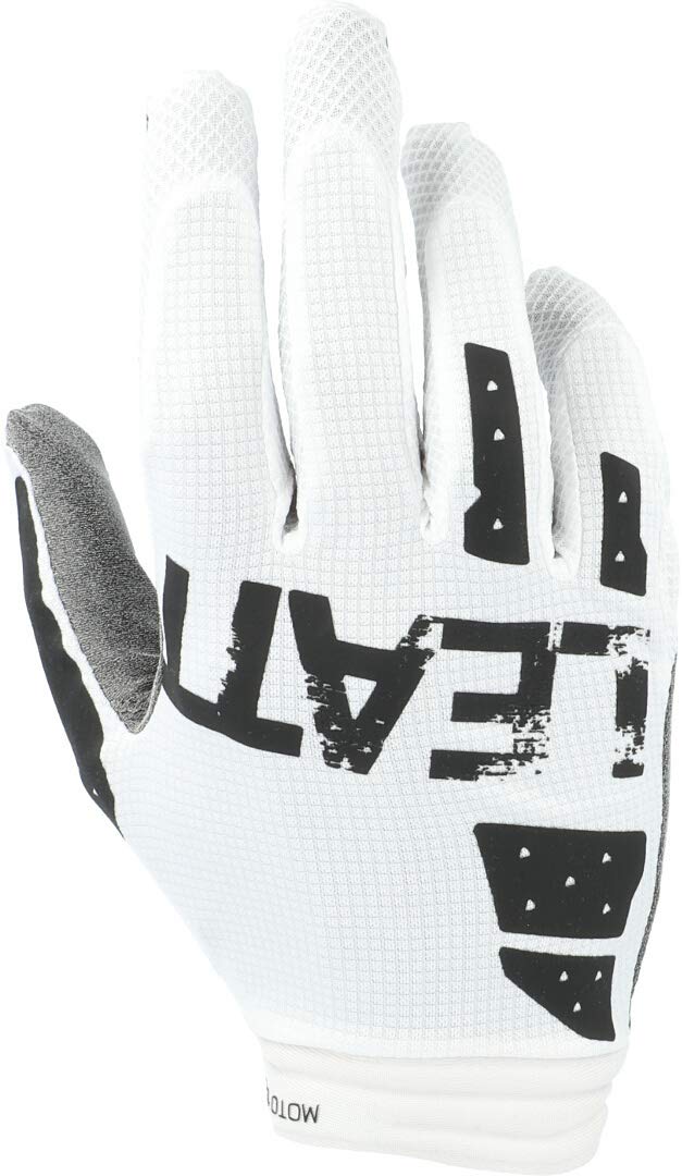 Leatt Handschuhe Moto 1.5 GripR Schwarz/Weiss Weiss M, Weiß M