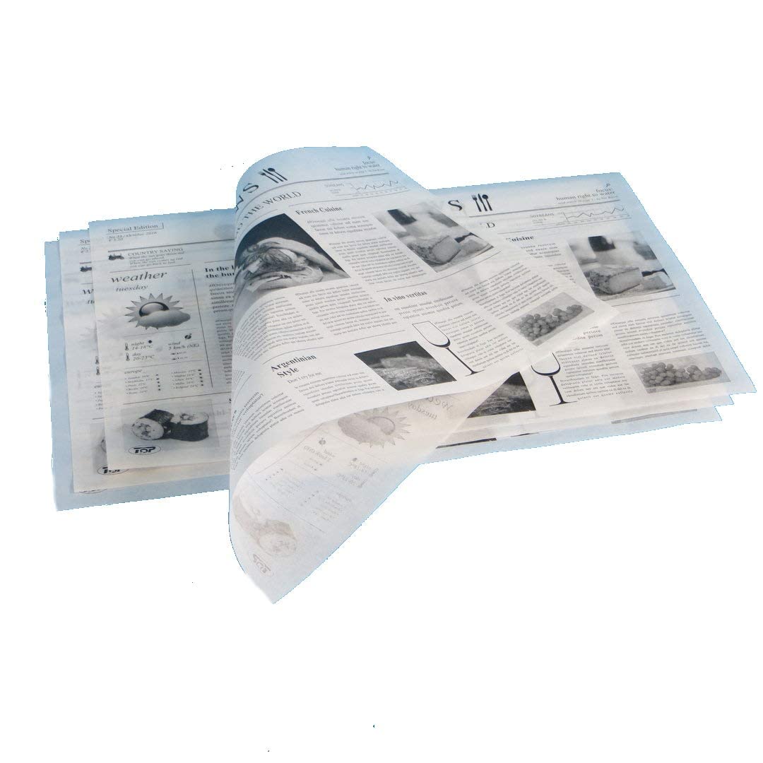 1000 Blatt Bio Einschlagpapier Hamburgerpapier Sandwichpapier Frischhaltepapier Pergamentersatz fett