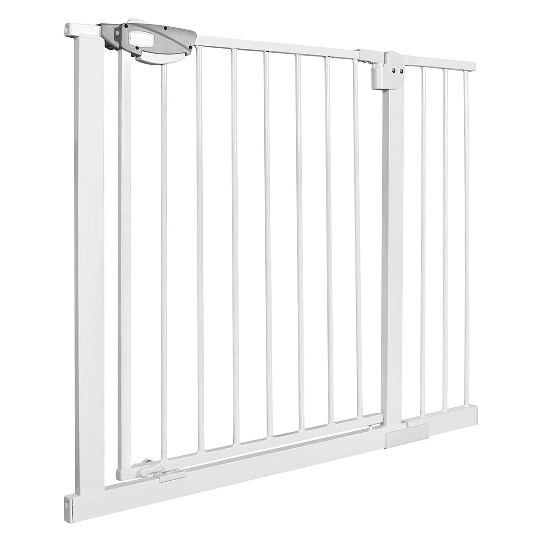 XMTECH Weiss Treppengitter 95-105cm Breit, Ohne Bohren Türschutzgitter für Kinder, Auto-Close Safety