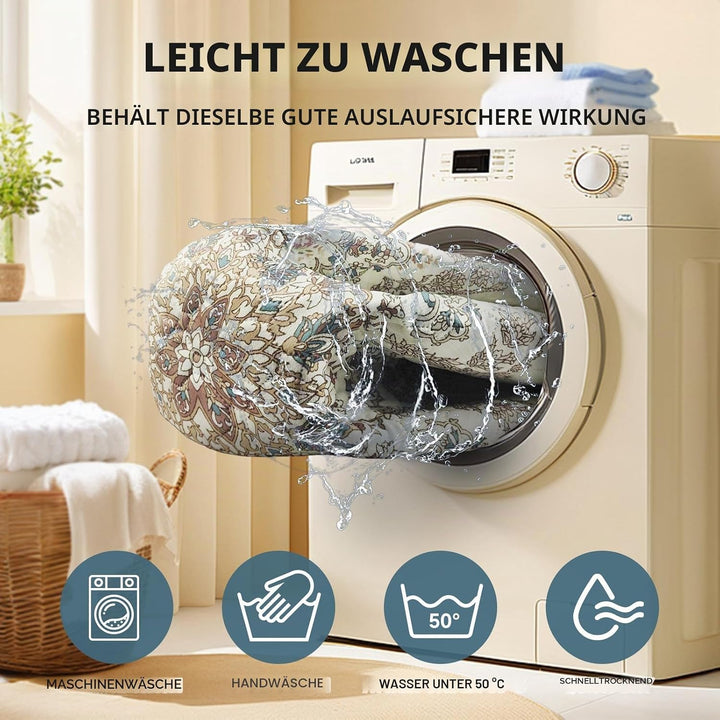 Waschbare Pinkelpads für Hunde, 2 Stück Wiederverwendbare Puppy Pads 122x92cm Super saugfähige wasse