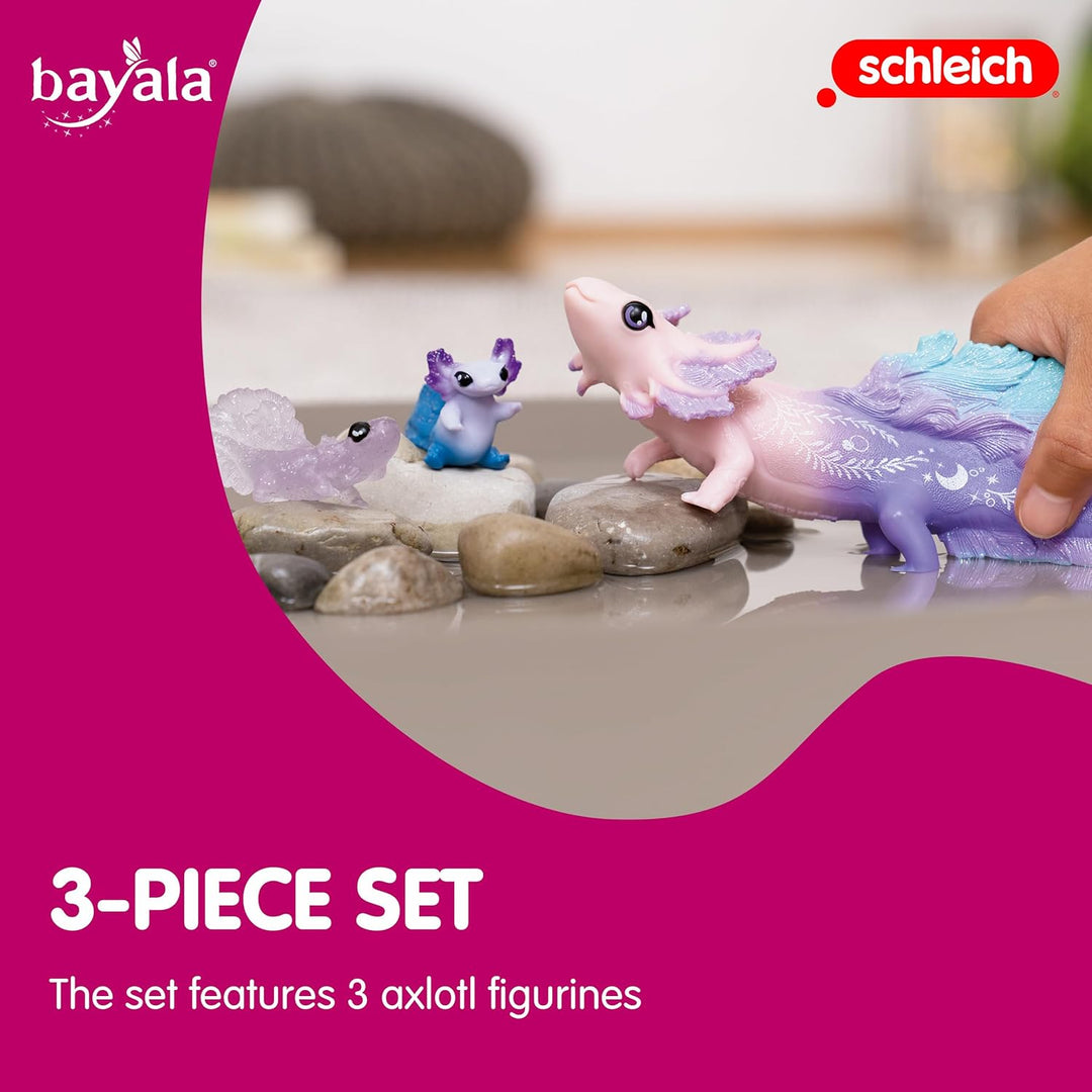 SCHLEICH BAYALA 70760 Phoenix Mythische Fantasy Actionfigur & BAYALA 42628 Axolotl Salamander Unterw