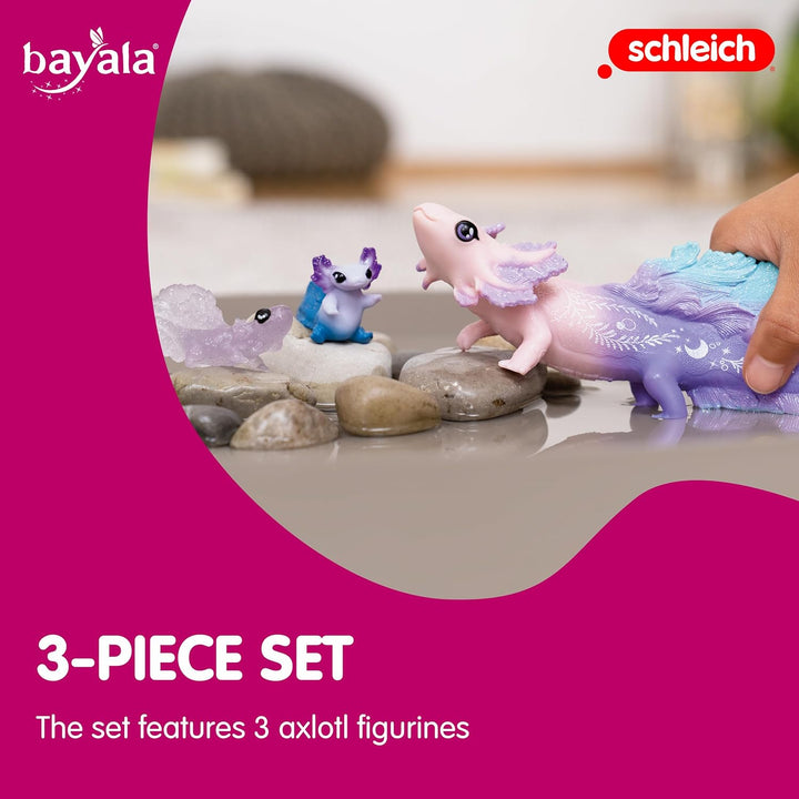 SCHLEICH BAYALA 70760 Phoenix Mythische Fantasy Actionfigur & BAYALA 42628 Axolotl Salamander Unterw