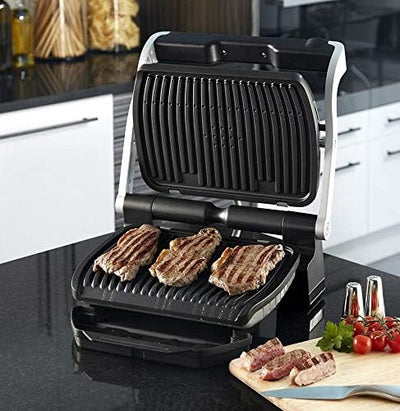 Tefal GC716D Kontaktgrill, Kunststoff, Schwarz, Metallisch, 401 x 229 x 450 mm