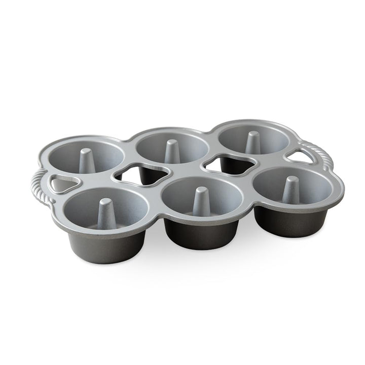 Nordic Ware 80348 Mini Angel Cakes Pfanne, 1 Stück, Kupfer