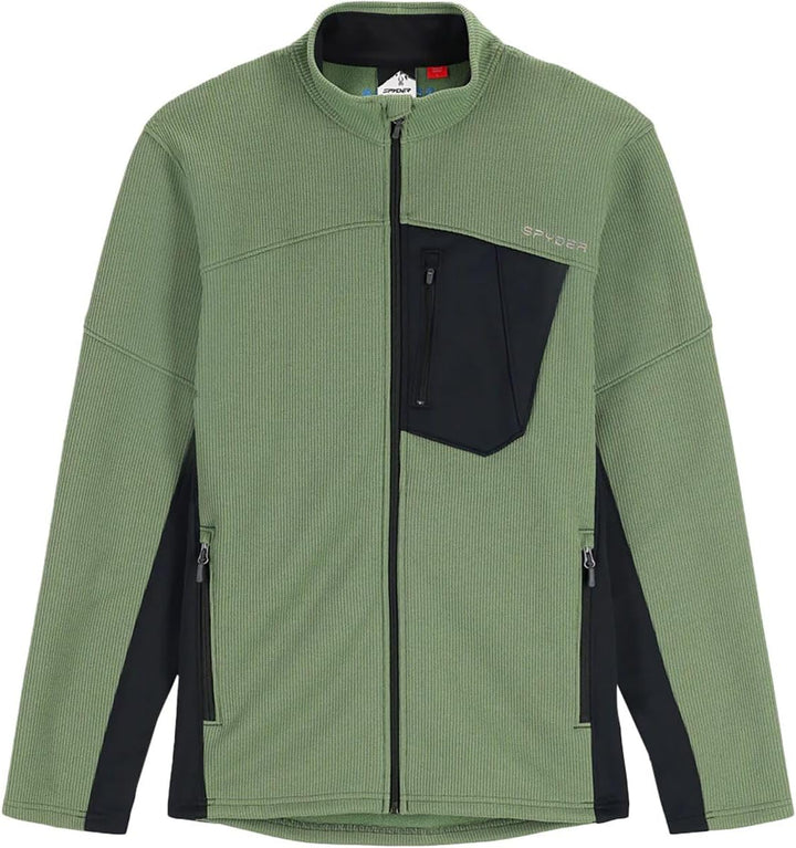Spyder Herren Bandit Hybrid Full Zip Jacket Fleecejacke (1er Pack) XXL Pine, XXL Pine