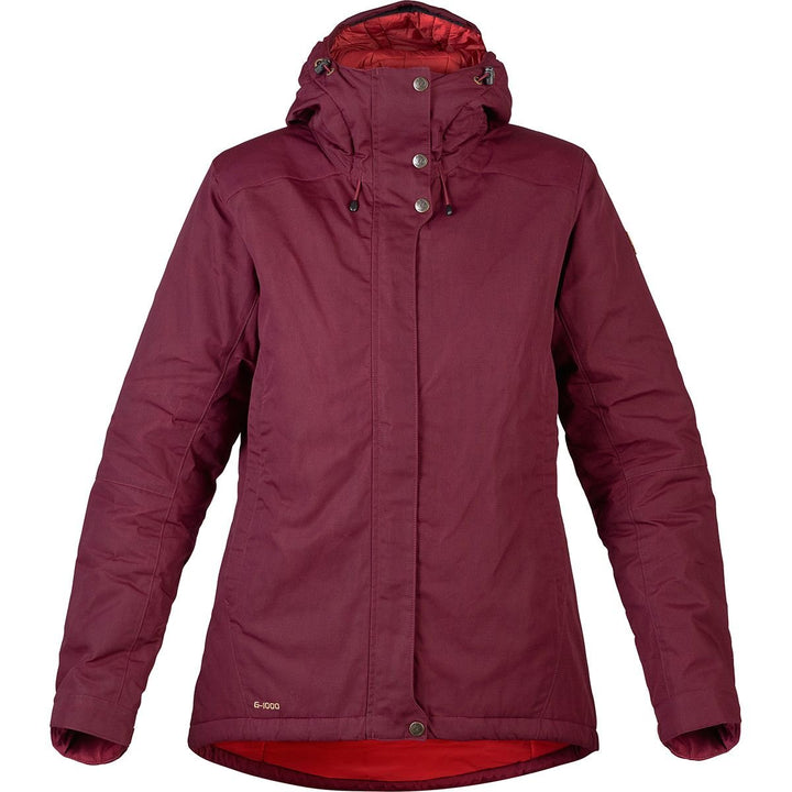 Fjällräven Damen Skogsö Padded Jacke,, Dark Garnet