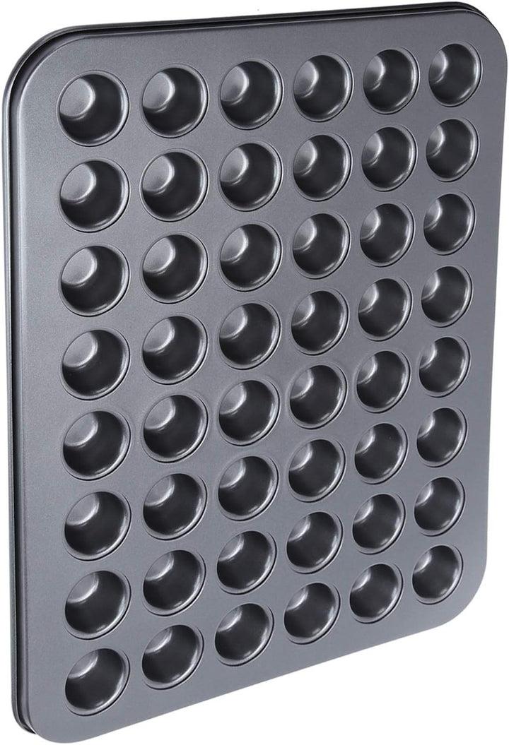 Dioche Muffinblech Mini Muffinbleche Karbonstahl PTFE Beschichtung 48 Tassen Antihaft Mini Rund Cupc