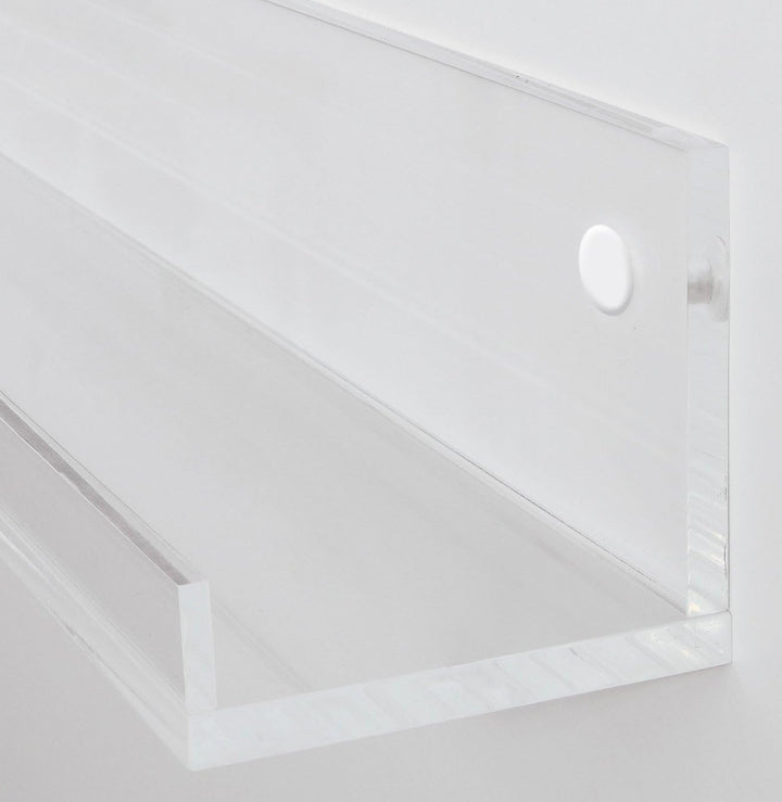 SIGEL GA110 Schmales Galerieboard / Regalboard / Ablageboard 100 cm, Acryl glasklar, 100 cm