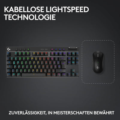 Logitech G PRO X TKL LIGHTSPEED kabellose Gaming-Tastatur + Logitech G PRO X Superlight 2 Lightspeed