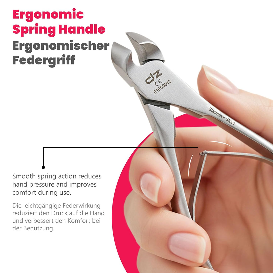 Diabetiker Soft Cut Kopfschneider mit Doppelfeder Nagelzange Fussnagelzange knipser für Dicke oder E