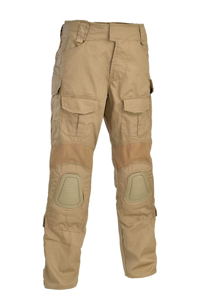 Defcon 5 Gladio Taktische Hose 3227 mit Knieschützer S Coyote Tan, S Coyote Tan