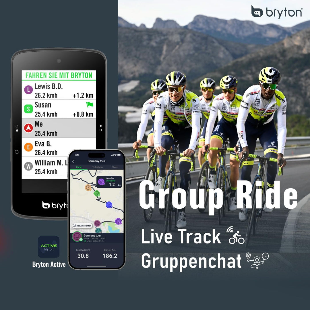 Bryton Rider S800T Bundle mit Herz, Tritt- und Geschwindkeitssensor
