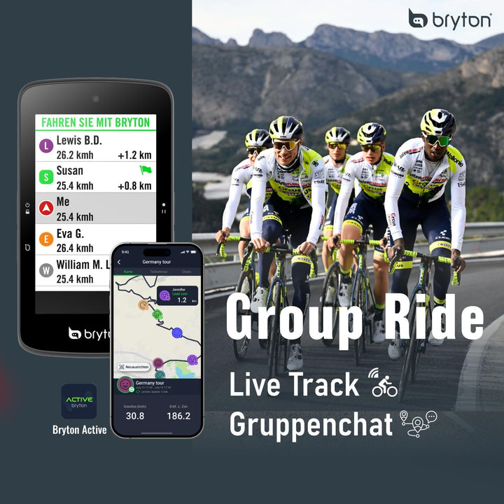 Bryton Rider S800T Bundle mit Herz, Tritt- und Geschwindkeitssensor