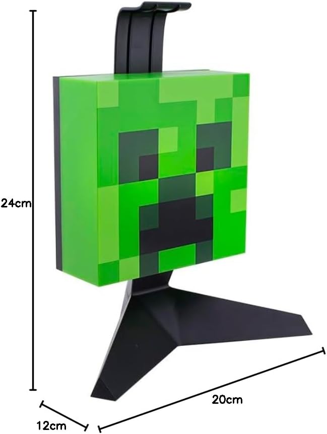 Minecraft Creeper Headset Stand Leuchte