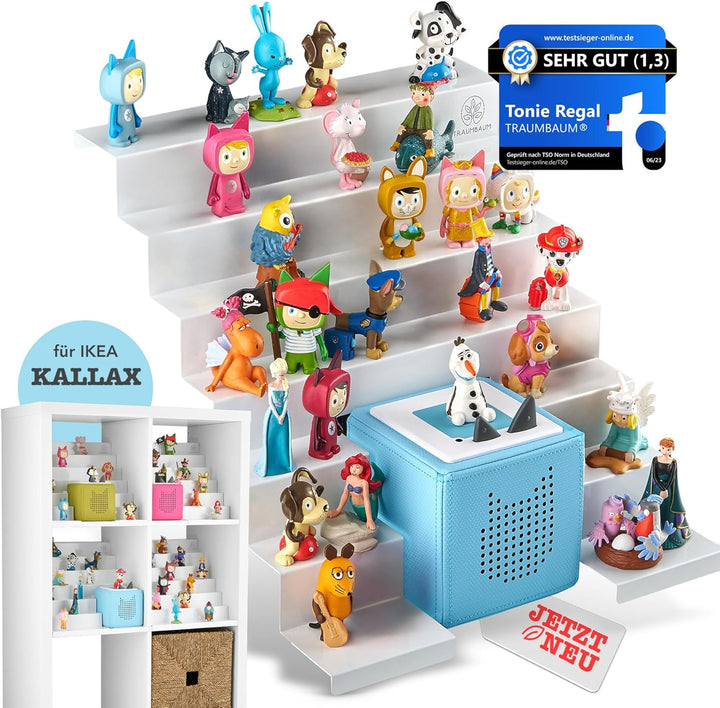 TRAUMBAUM® Tonie Regal als Einsatz für IKEA KALLAX | vollständig magnetisches Toniebox Regal für meh