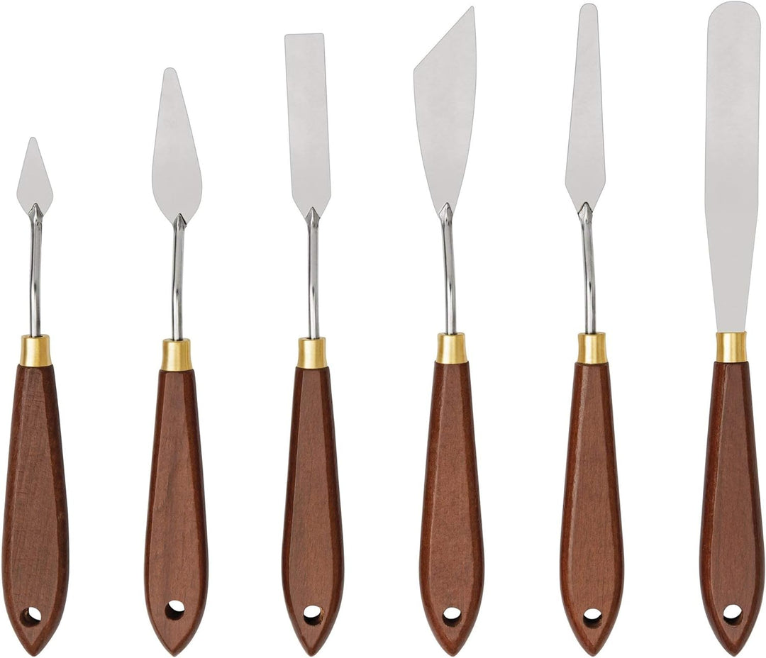 Liquitex 3699372 Basics Malmesser Set mit rostfreier elastischer Metallklinge für Acrylfarben oder Ö