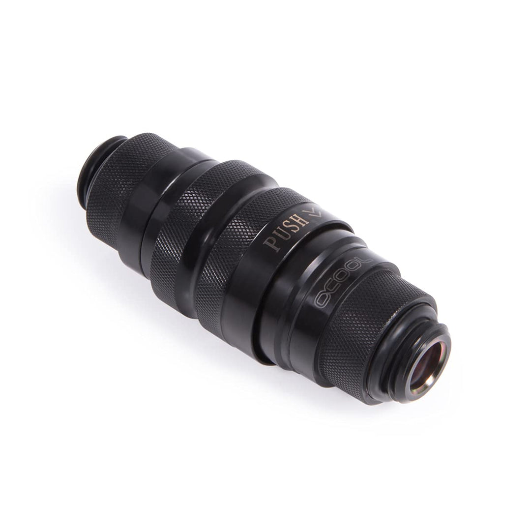 Alphacool 17561 Eiszapfen Schnellverschlusskupplungsset G1/4 AG - Deep Black Anschluss Wasserkuehlun
