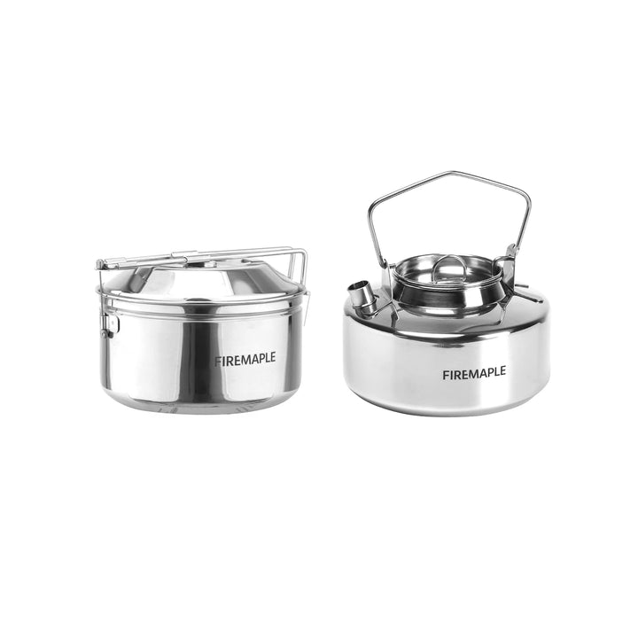 Fire-Maple Camping Kochgeschirr Set 1,0 l Wasserkocher + 1,0 l Topf, 1,0 l Wasserkocher + 1,0 l Topf