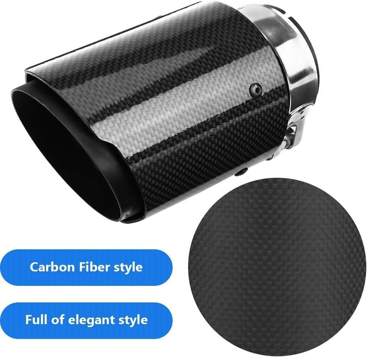 Auto-Auspuff-Carbon-Faser-Art-Auspuff-Rohr-Endschalldämpfer Endrohr Endrohr for 63mm 89mm