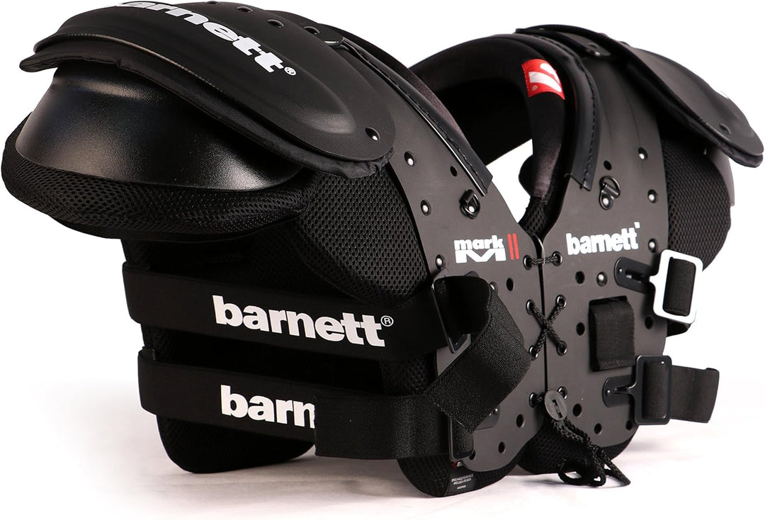 BARNETT Shoulderpad Mark II American Football Schulterschutz Profi, Farbe schwarz, L