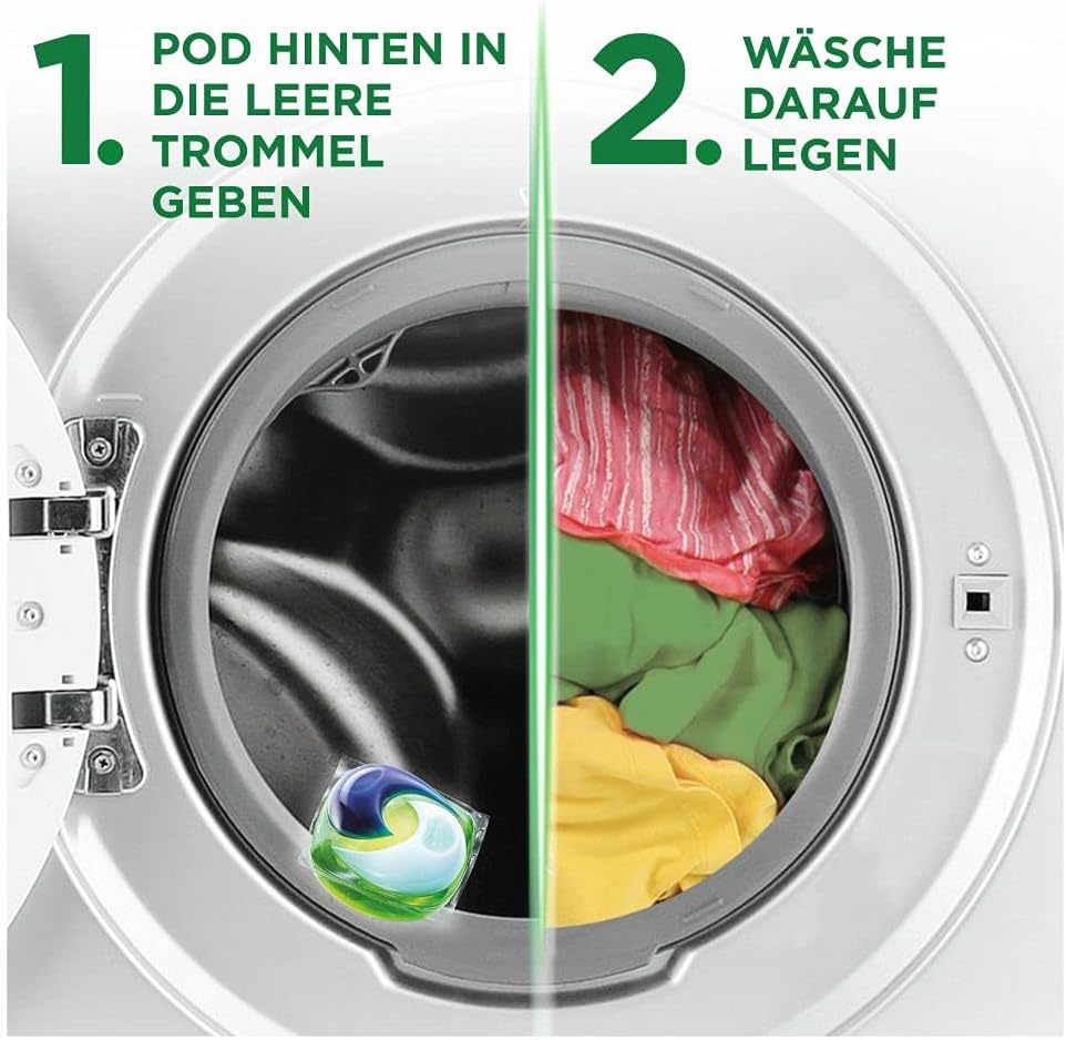 Ariel Waschmittel Pods All-in-1, 98 Waschladungen (2 x 49) Universal Frischer Wäscheduft und strahle
