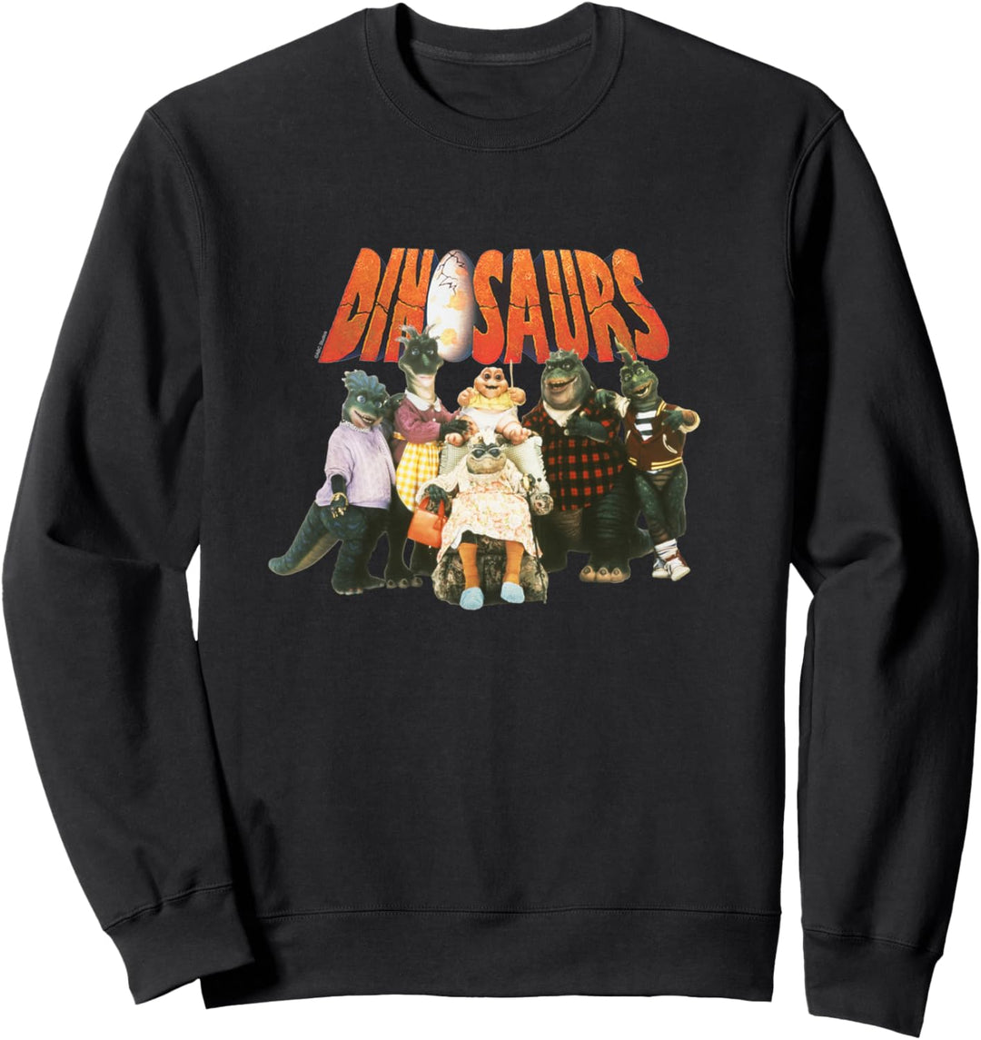 Dinosaurs Gruppe mit Logo Sweatshirt