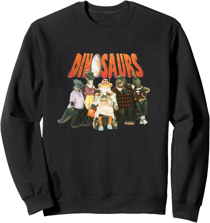 Dinosaurs Gruppe mit Logo Sweatshirt