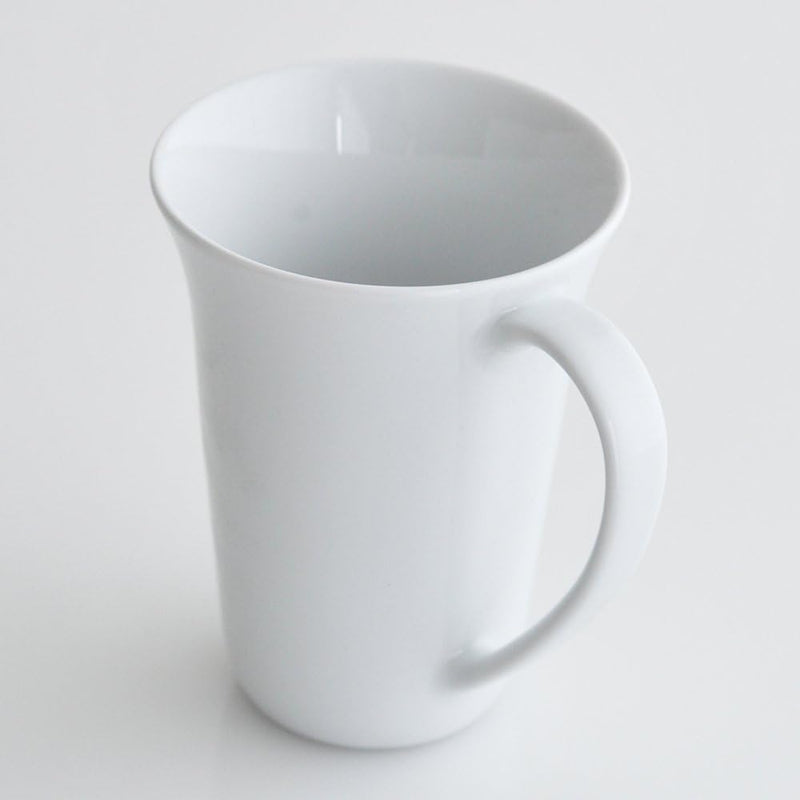 Alessi "KU", 4 Stück Mug aus weissem Porzellan Tasse, Tasse