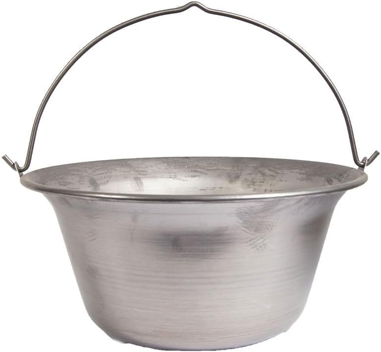 troph-e-shop Ungarischer Gulaschkessel Topf Eisen Feuertopf Hordentopf Eisentopf 10 Liter