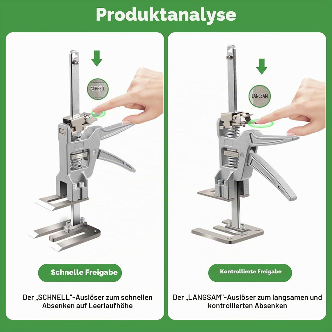 Arbeitssparender Arm, 2 Stück Arm Handwerkzeugheber mit Skala, Bis Zu 400KG Fliesenheber Hebewerkzeu
