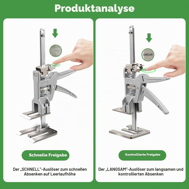 Arbeitssparender Arm, 2 Stück Arm Handwerkzeugheber mit Skala, Bis Zu 400KG Fliesenheber Hebewerkzeu