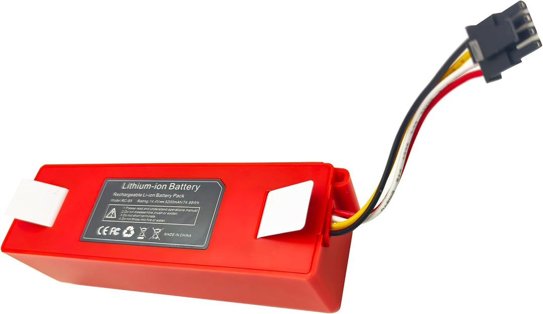 14,4V 5200mAh S5 Akku Ersatz für Xiaomi Roborock Q5, Q7, S4, S5, S6, S7, S50, S51, S55, S60 staubsau