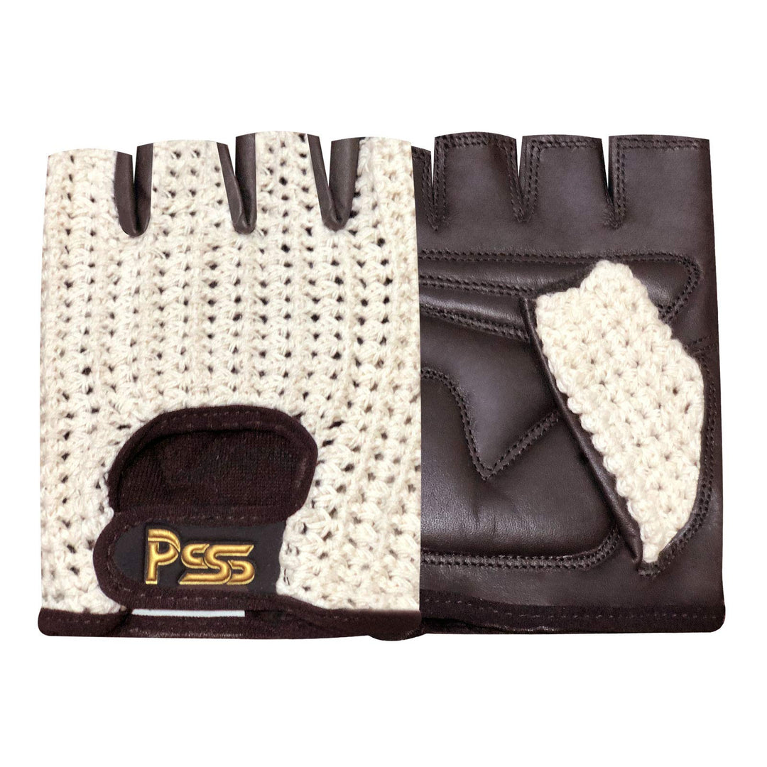 Prime Fingerlose Netzhandschuhe Gepolsterte Handschuhe Biker Fitness Gym Body Building Gewichtheben