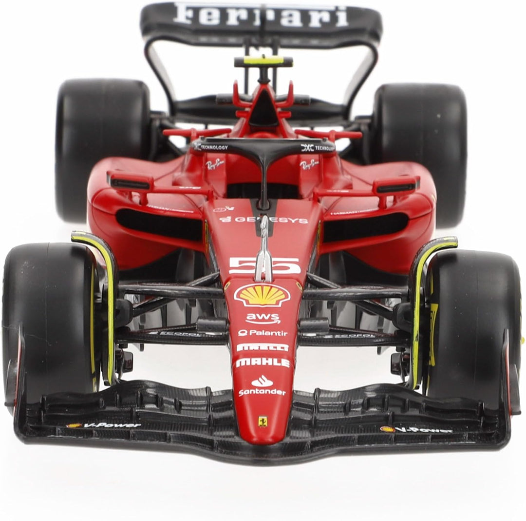 Bburago Ferrari SF-23 Carlos Sainz Nr 55 Saison 2023 Formel 1 F1 - Massstab 1/24 23cm Modellauto mit